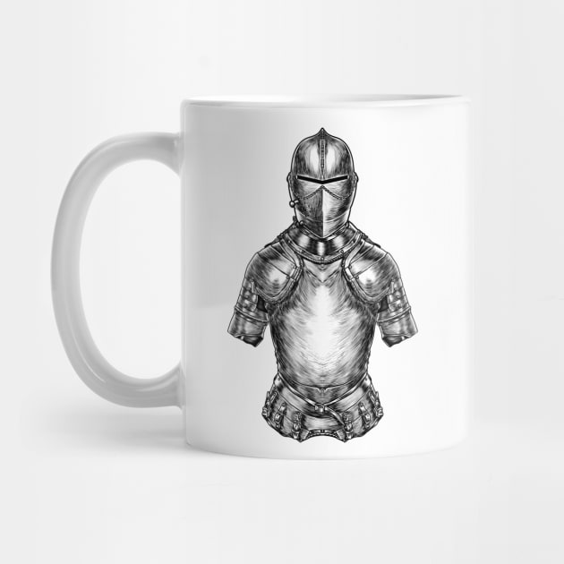 Chivalry in Steel: Medieval Knight Armor by Holymayo Tee